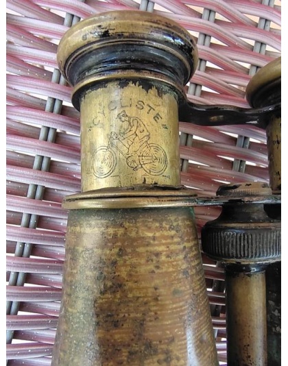 Retro style binoculars, pure copper, 6X